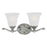 Atlas Lighting Harmony 16''W 2Lt Vanity Light, Satin Pewter/White