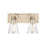 Atlas Lighting Harnell 2Lt Vanity, Champagne Gold/Clear/Clear