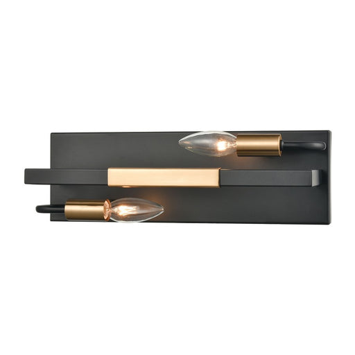 Atlas Lighting Heathrow 15'' Wide 2Lt Vanity Light, Matte Black