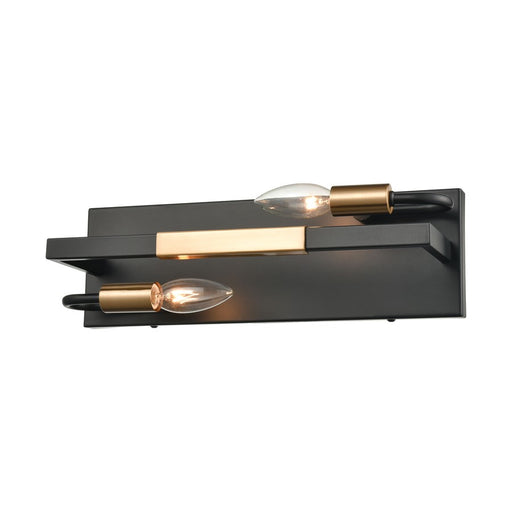Atlas Lighting Heathrow 15'' Wide 2Lt Vanity Light, Matte Black