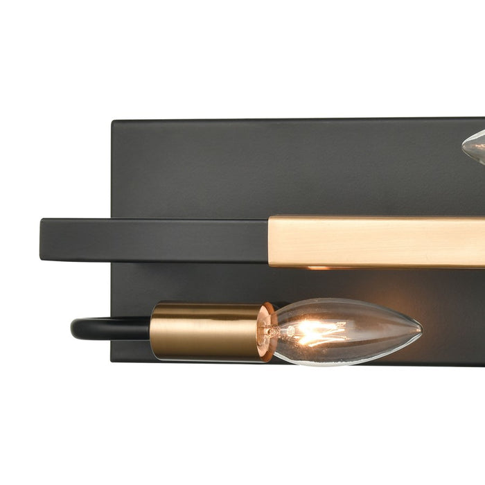 Atlas Lighting Heathrow 15'' Wide 2Lt Vanity Light, Matte Black