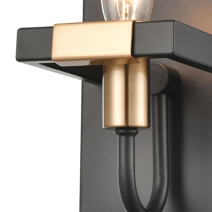 Atlas Lighting Heathrow 8'' High 1Lt Sconce, Matte Black