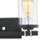 Atlas Lighting Holdfast 15'' Wide 2Lt Vanity Light, Charcoal/Clear