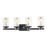 Atlas Lighting Holdfast 28'' Wide 4Lt Vanity Light, Charcoal/Clear