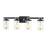Atlas Lighting Holdfast 28'' Wide 4Lt Vanity Light, Charcoal/Clear
