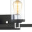 Atlas Lighting Holdfast 28'' Wide 4Lt Vanity Light, Charcoal/Clear