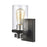 Atlas Lighting Holdfast 9'' High 1Lt Sconce, Charcoal/Chrome