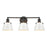 Atlas Lighting Holgate 24'' Wide 3Lt Vanity Light, Charcoal/White