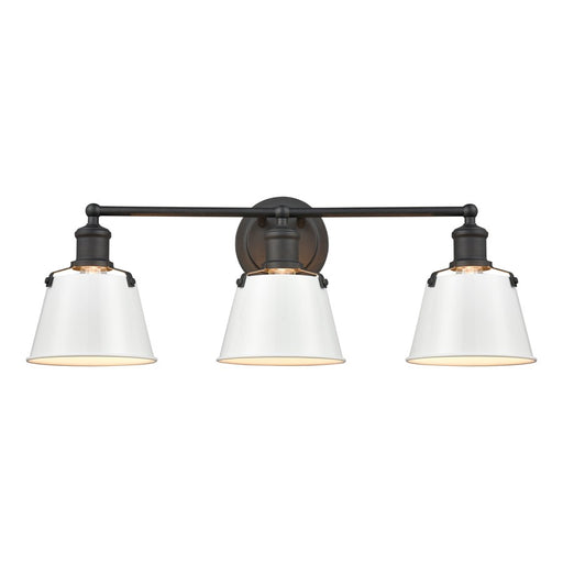 Atlas Lighting Holgate 24'' Wide 3Lt Vanity Light, Charcoal/White