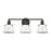 Atlas Lighting Holgate 24'' Wide 3Lt Vanity Light, Charcoal/White