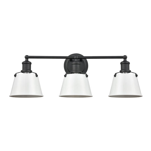 Atlas Lighting Holgate 24'' Wide 3Lt Vanity Light, Charcoal/White
