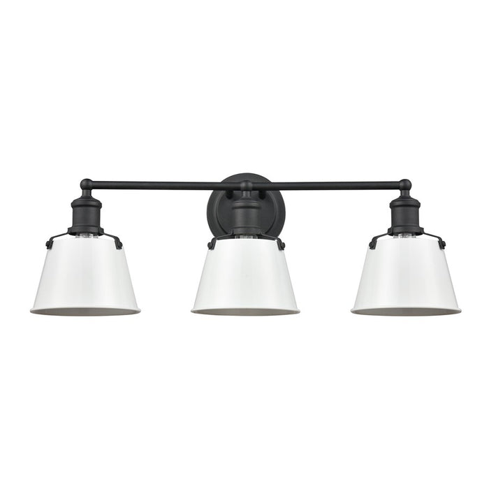 Atlas Lighting Holgate 24'' Wide 3Lt Vanity Light, Charcoal/White