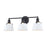 Atlas Lighting Holgate 24'' Wide 3Lt Vanity Light, Charcoal/White