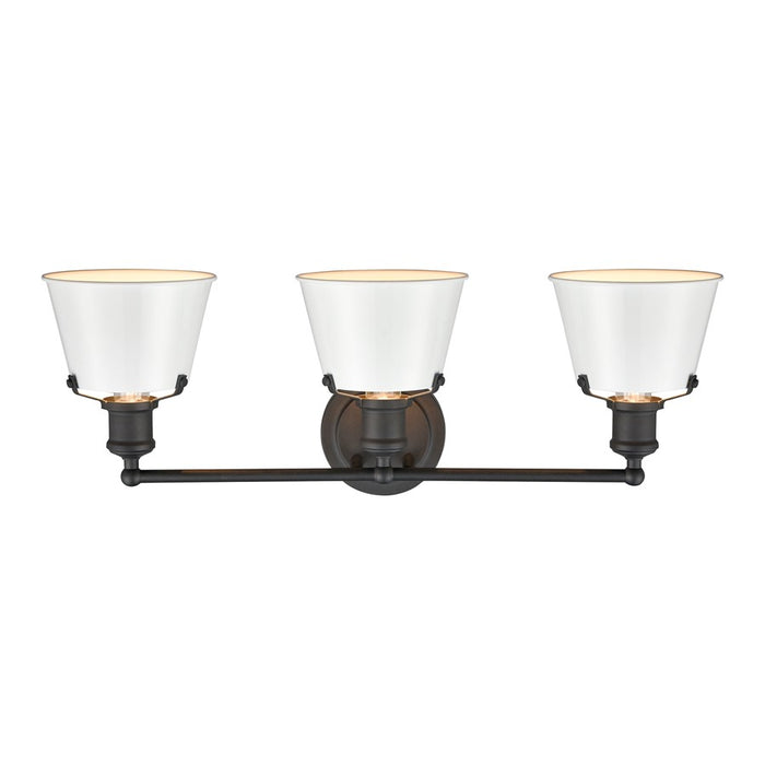Atlas Lighting Holgate 24'' Wide 3Lt Vanity Light, Charcoal/White