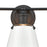 Atlas Lighting Holgate 24'' Wide 3Lt Vanity Light, Charcoal/White