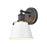 Atlas Lighting Holgate 9'' High 1Lt Sconce, Charcoal/White