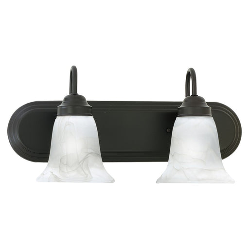 Atlas Lighting Homestead 18'' Wide 2Lt Vanity Light, Bronze/White