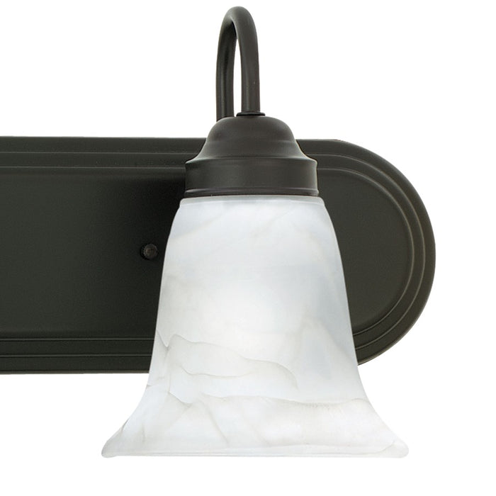 Atlas Lighting Homestead 18'' Wide 2Lt Vanity Light, Bronze/White