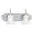Atlas Lighting Homestead 18'' Wide 2Lt Vanity Light, Nickel/White
