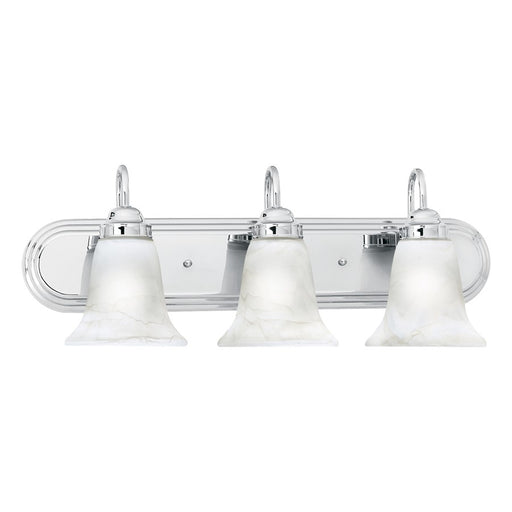 Atlas Lighting Homestead 24'' Wide 3Lt Vanity Light, Chrome/White