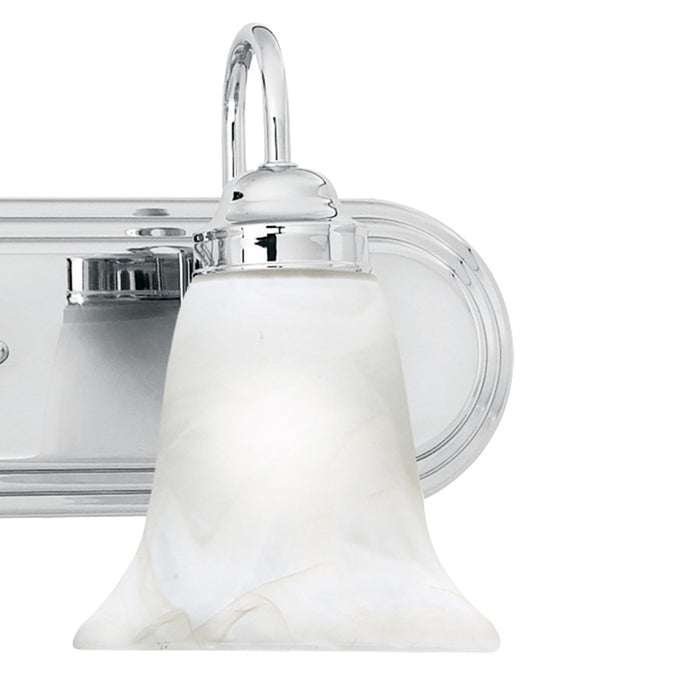 Atlas Lighting Homestead 24'' Wide 3Lt Vanity Light, Chrome/White