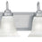 Atlas Lighting Homestead 30'' Wide 4Lt Vanity Light, Nickel/White