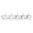 Atlas Lighting Homestead 36'' Wide 5Lt Vanity Light, Chrome/White