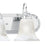 Atlas Lighting Homestead 36'' Wide 5Lt Vanity Light, Chrome/White
