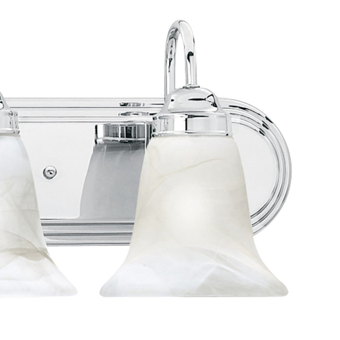 Atlas Lighting Homestead 36'' Wide 5Lt Vanity Light, Chrome/White