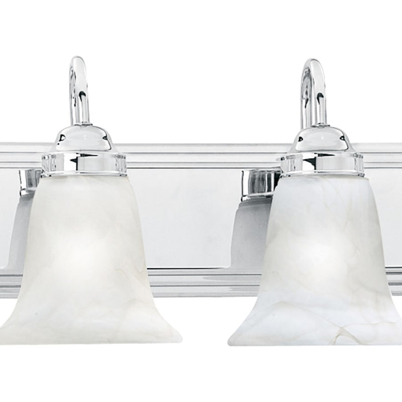 Atlas Lighting Homestead 36'' Wide 5Lt Vanity Light, Chrome/White