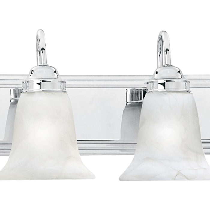 Atlas Lighting Homestead 36'' Wide 5Lt Vanity Light, Chrome/White