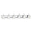 Atlas Lighting Homestead 48'' Wide 6Lt Vanity Light, Chrome/White