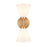 Atlas Lighting Houghton 15'' High 2Lt Vanity Light, Gold/White