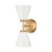 Atlas Lighting Houghton 15'' High 2Lt Vanity Light, Gold/White