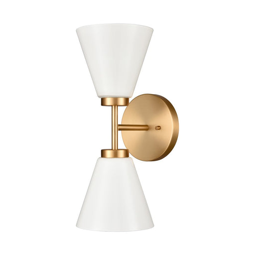Atlas Lighting Houghton 15'' High 2Lt Vanity Light, Gold/White