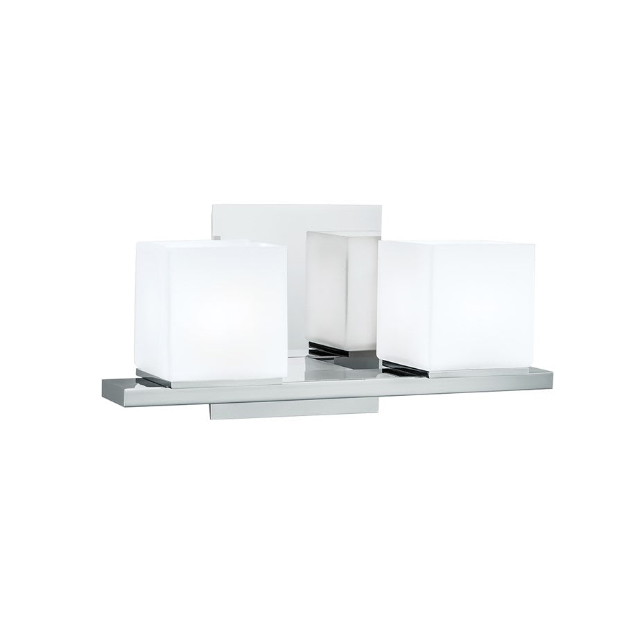 Atlas Lighting Icereto 11.5'' Wide 2Lt Vanity Light, Chrome/White