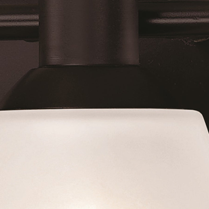 Atlas Lighting Jackson 22in 3-Light Vanity Light | Transitional Oil Rubbed Bronze and White Frosted Glass | Bathroom Vanity | Model WL11340-BZ