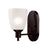 Atlas Lighting Jackson 8'' High 1Lt Sconce, Oil Rubbed Bronze/White