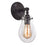Atlas Lighting Jaelyn 12'' High 1Lt Sconce, Oil Rubbed Bronze/Clear