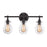 Atlas Lighting Jaelyn 21'' Wide 3Lt Vanity Light, Bronze/Clear