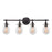 Atlas Lighting Jaelyn 29'' Wide 4Lt Vanity Light, Bronze/Clear