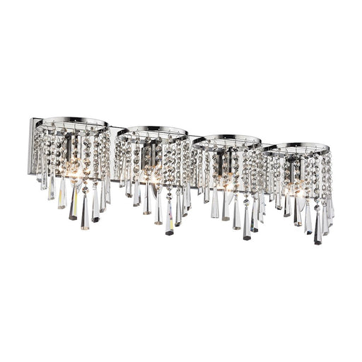 Atlas Lighting Jariah 30'' Wide 4Lt Vanity Light, Chrome/Clear