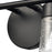 Atlas Lighting Jergen 12.5''W 2Lt Vanity Light, Matte Black/Clear
