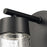 Atlas Lighting Jergen 5'' Wide 1Lt Vanity Light, Matte Black/Clear
