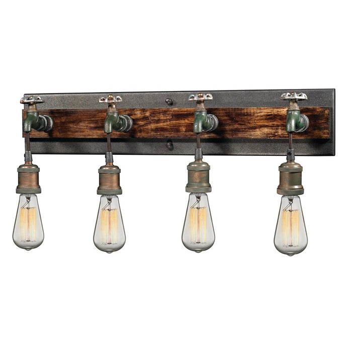 Atlas Lighting Jonas 26''W 4Lt Vanity Light, Multi Tone Weathered