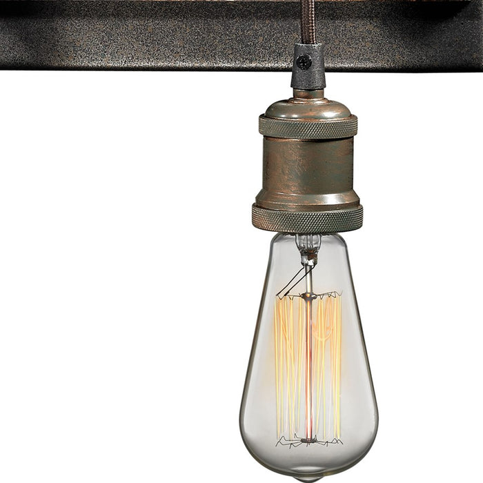 Atlas Lighting Jonas 26''W 4Lt Vanity Light, Multi Tone Weathered