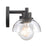Atlas Lighting Julian 16'' Wide 2Lt Vanity Light, Matte Black/Clear