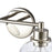Atlas Lighting Julian 16'' Wide 2Lt Vanity Light, Nickel/Clear
