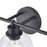 Atlas Lighting Julian 24'' Wide 3Lt Vanity Light, Matte Black/Clear