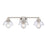 Atlas Lighting Julian 24'' Wide 3Lt Vanity Light, Nickel/Clear